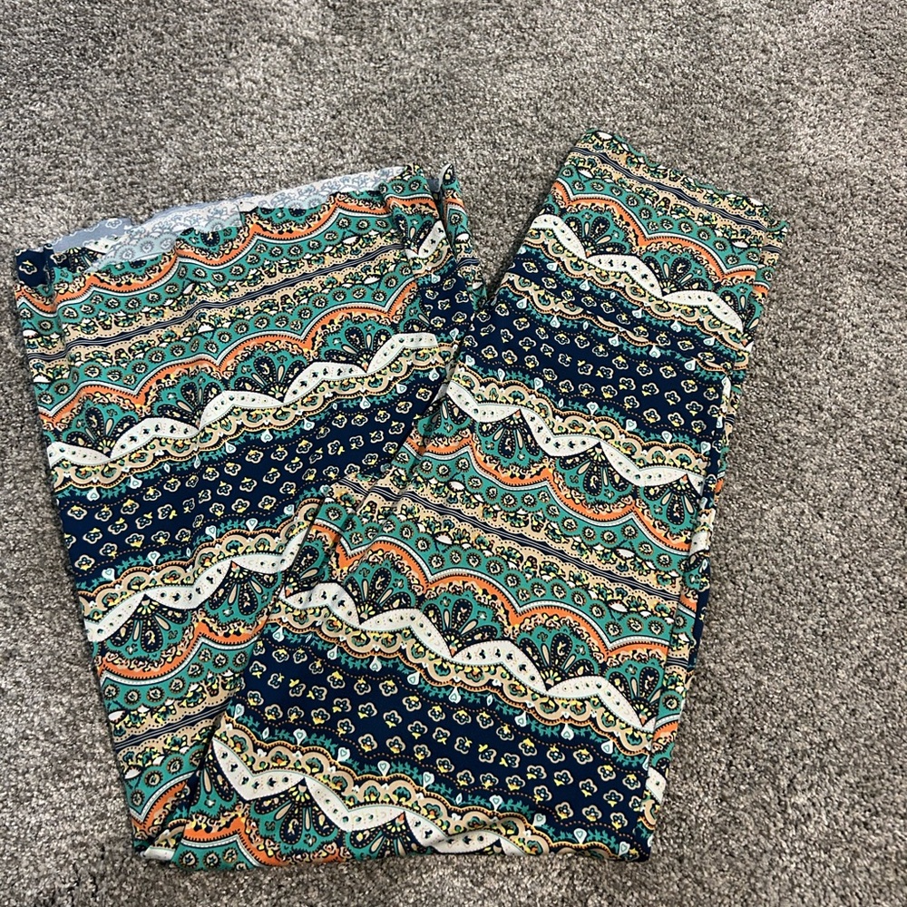 White Mark Paisley Print Pants